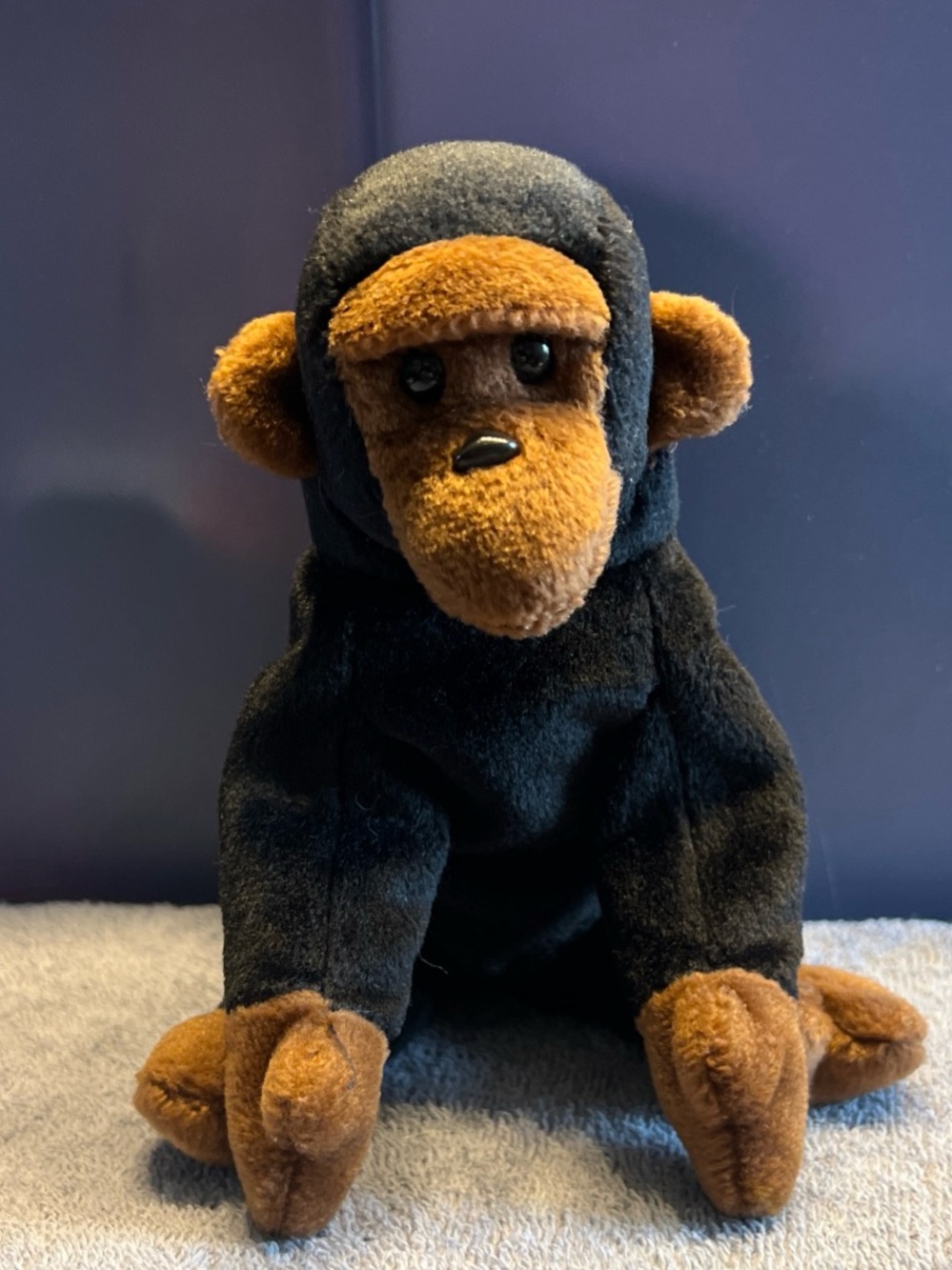 Ty Beanie Babies Congo the Gorilla Plush 6” Stuffed Animal Toy 4160 Retired 1996